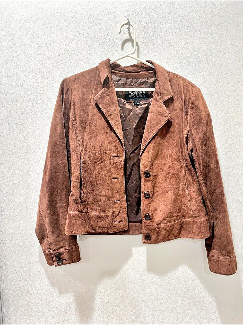 Wilson Leather Brown Leather Jacket Size Medium